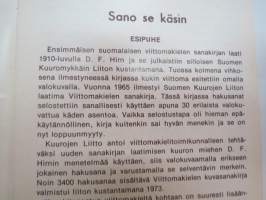 Sano se käsin  - Suomalaisen viittomakielen keskeisintä sanastoa