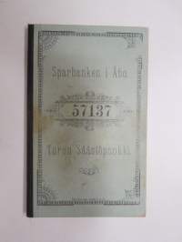 Turun Säästöpankki - Sparbanken i Åbo - Wastakirja / Motbok nr 57137 &quot;Mindreåriga Lyyli Holm&quot;, 1900 -bank record book