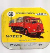 Morris  - autokortti, keräilykuva, kahvipakettikuva