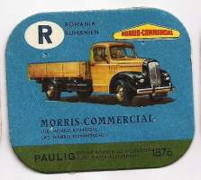 Morris Commercial - autokortti, keräilykuva, kahvipakettikuva