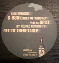 Jameson The Irish Whiskey -viskilasin alunen.