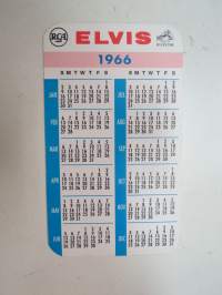 Elvis 1966 RCA calendar -kalenteri