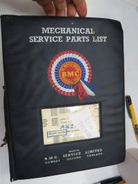 BMC Rover 3-litre MK I - III Saloon, Mechanical Service Parts List- Varaosaluettelo, Katso tarkemmat mallit ja sisällysluettelo kuvista