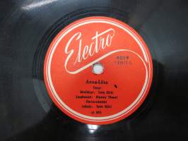 Electro 4019 Henry Theel - Anna-Liisa / Päivä viel koittaapi -savikiekkoäänilevy, 78 rpm, 10&quot; record