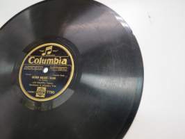 Columbia 7790 Leo Kauppi - Meren aallot / Oi, tyttö tule -savikiekkoäänilevy, 78 rpm 10&quot; record