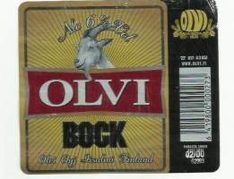 Olvi Bock  Olut -  olutetiketti