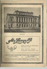 Åbo Svenska Teater  1951 - 1952  paljon mainoksia