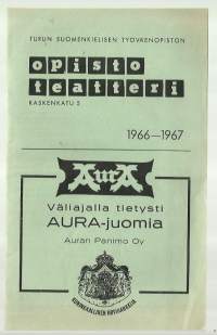 Turun Suomenkielisen Työväenopiston Opistoteatteri 1966 - 1967