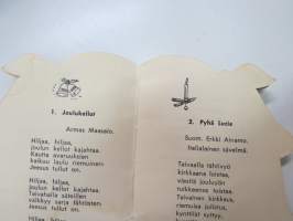 Joululauluja Nr 1 - Paletti 476 -muotoonleikattu, laulukirjanen / song book, christmas songs