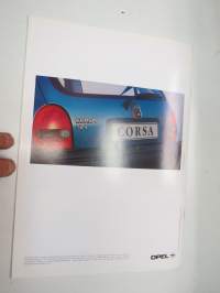 Opel Corsa 1993 -myyntiesite / brochure