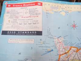 Esso France - Esso Standard Sa -road map / tiekartta