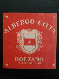 Albergo Citta, Bolzano- matkalaukku merkki