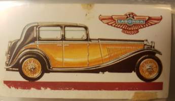 History of The Motor Car, Series of 50, No 36. 1934. Lagonda 4½ litre saloon, G.B.