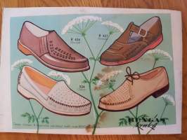 Kevään ja kesän kenkiä 1958 -esite