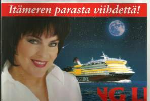 Viking Line, Itämeren parasta viihdettä Paula Koivuniemi- laivakortti, laivapostikortti  A5 koko