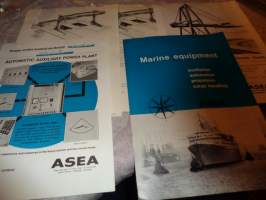ASEA Maritime equipment- tekniset selosteet (engl.) 6 kpl