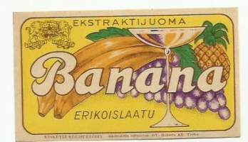 Banana  - juomaetiketti