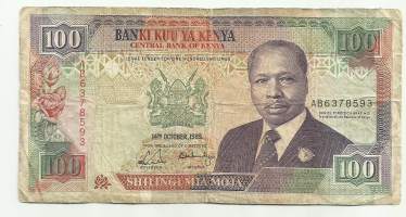 Kenia 100 Shillings 1989 seteli