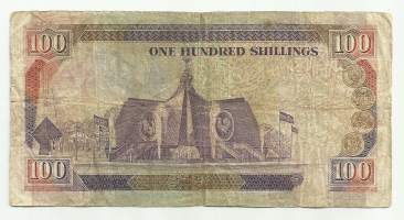 Kenia 100 Shillings 1989 seteli