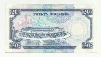 Kenia 20 Shillings 1990 seteli