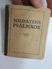 Soldatens psalmbok 1920 -Finnish army hymnbook for soldiers, in swedish