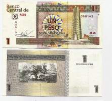 Kuuba 1 Peso 2013-16 seteli