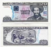 Kuuba 20 Pesos 2014  seteli