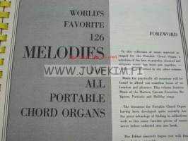 126 melodies for all chord organs -musiikkia sähköuruille