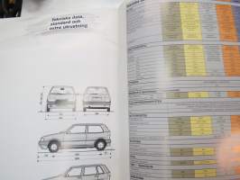 Fiat Uno 1990 -myyntiesite / brochure