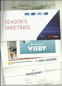 Laiva-, varustamoaiheisia joulukortteja, Season Greetings - jolukortti  5 kpl
