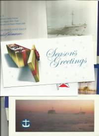 Laiva-, varustamoaiheisia joulukortteja, Season Greetings - jolukortti  10 kpl