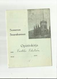 Someron seurakunnan Opintokirja 1947-48
