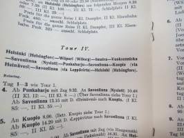 Vorschläge für Sommerreisen in Finnland 1928 -saksankielinen 1920-luvun alkupuolen matkailuesite