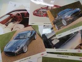 Aston Martini DB7, saksankielinen lehdistötiedote ja 7 pressikuvaa -myyntiesite / brochure