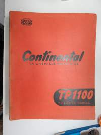 Continental TP1100 Series 25 &amp; 35 - La chenille francaise - Richard Freres - telapuskukone varaosaluettelo / parts catalog