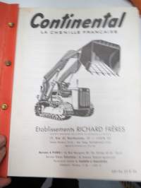 Continental TP1100 Series 25 &amp; 35 - La chenille francaise - Richard Freres - telapuskukone varaosaluettelo / parts catalog