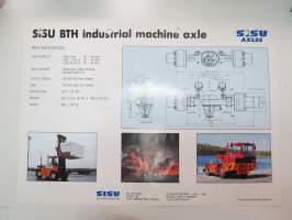 Sisu BTH industrial machine axle -myyntiesite / brochure