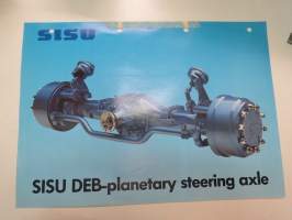 Sisu DEB-planetary steering axle -myyntiesite / brochure