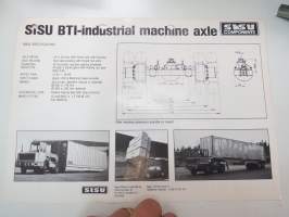 Sisu BTI-industrial machine axle -myyntiesite / brochure