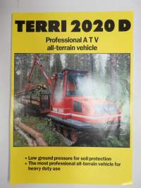 Valmet Terri 2020 D Professional ATV all-terrain vehicle -brochure / telamaasturi myyntiesite englanniksi