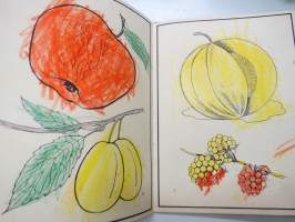 Hedelmiä maalauskirja - Frukter målarbok -värityskirja - Kuvataide 26