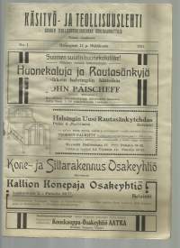 Käsityö- ja teollisuuslehti  1911 nr 1