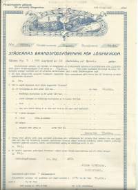 Helsingsfors Kammio gatan   - vakuutuskirja 1919