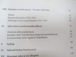 Antti Agathon Tulenheimo 4.12.1879 - 3.9.1952 -personal history