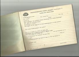 Vakuutus Oy Pohjola Anmälan - repäisyvihko käyttämätön   1940-luku