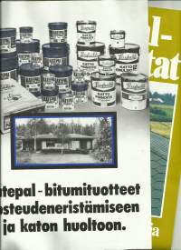 Katepal  bitumituotteet ja kattolaatat  - tuote-esite 1979