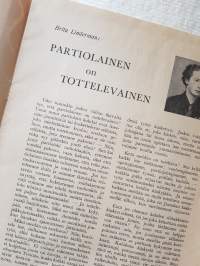 Suomen tyttö 1953 n:o 4. Suomen Partiotyttöjen jäsenlehti.
