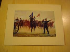 USA:n sisällisota, Civil War, paspiksen koko on noin 15 cm x 20 cm, kuva on uusintapainos. Hieno esim. lahjaksi. Ota yhteyttä jos haluat tämän kehystettynä.