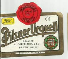 Pilsner Urquell  -  olutetiketti