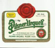 Pilsner Urquell  -  olutetiketti